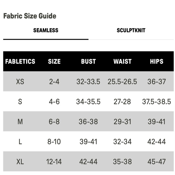 Fabletics Women’s Mosaic High-Waisted 7/8 Seamless Leggings Black Large NWT - Picture 4 of 5